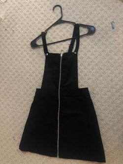 Mini jumper dress- black velvet - never worn