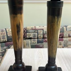 Wood Candle Holders 18”