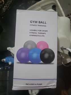 Gym Ball Fitness Training with Pump