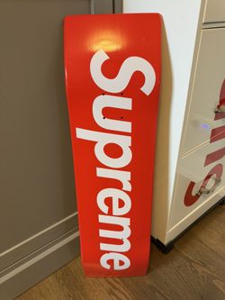 SUPREME UNCUT BOX LOGO SKATEBOARD DECK (RED)