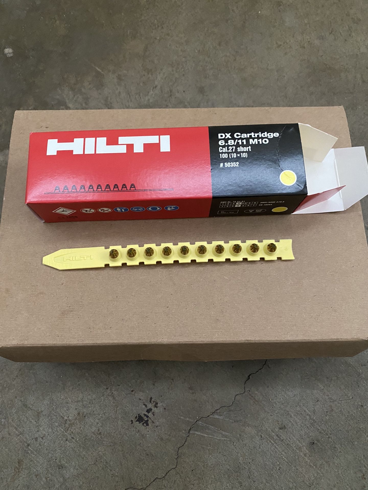 Hilti Shots 0.27 Caliber Yellow Booster (100-Pack)