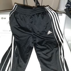 Small Black With White Stripe Adidas Sweats