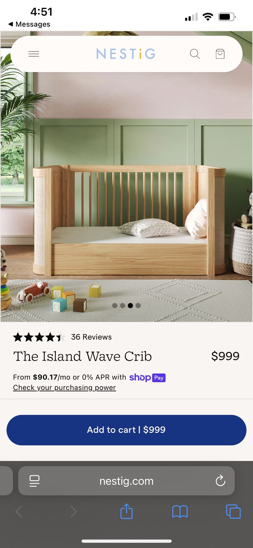 Island Wave Crib