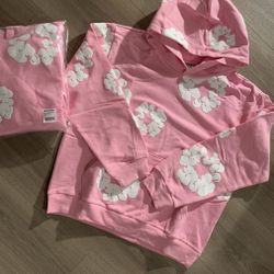 Pink Denim Tears Hoodie Size Medium Brand New 