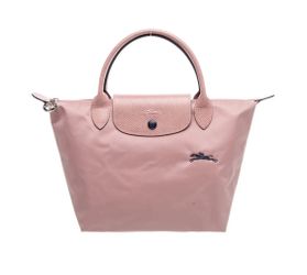 Authentic Long Champ Le Pliage One Collection Leather Handle Bag - Dusty Blush Pink