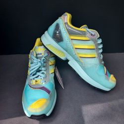 adidas ZX 6000 Inside Out XZ 0006 Aqua Blue Teal - Size 6 Mens (7.5 Women) 