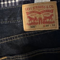 Levi Dark Blue Jeans 505 