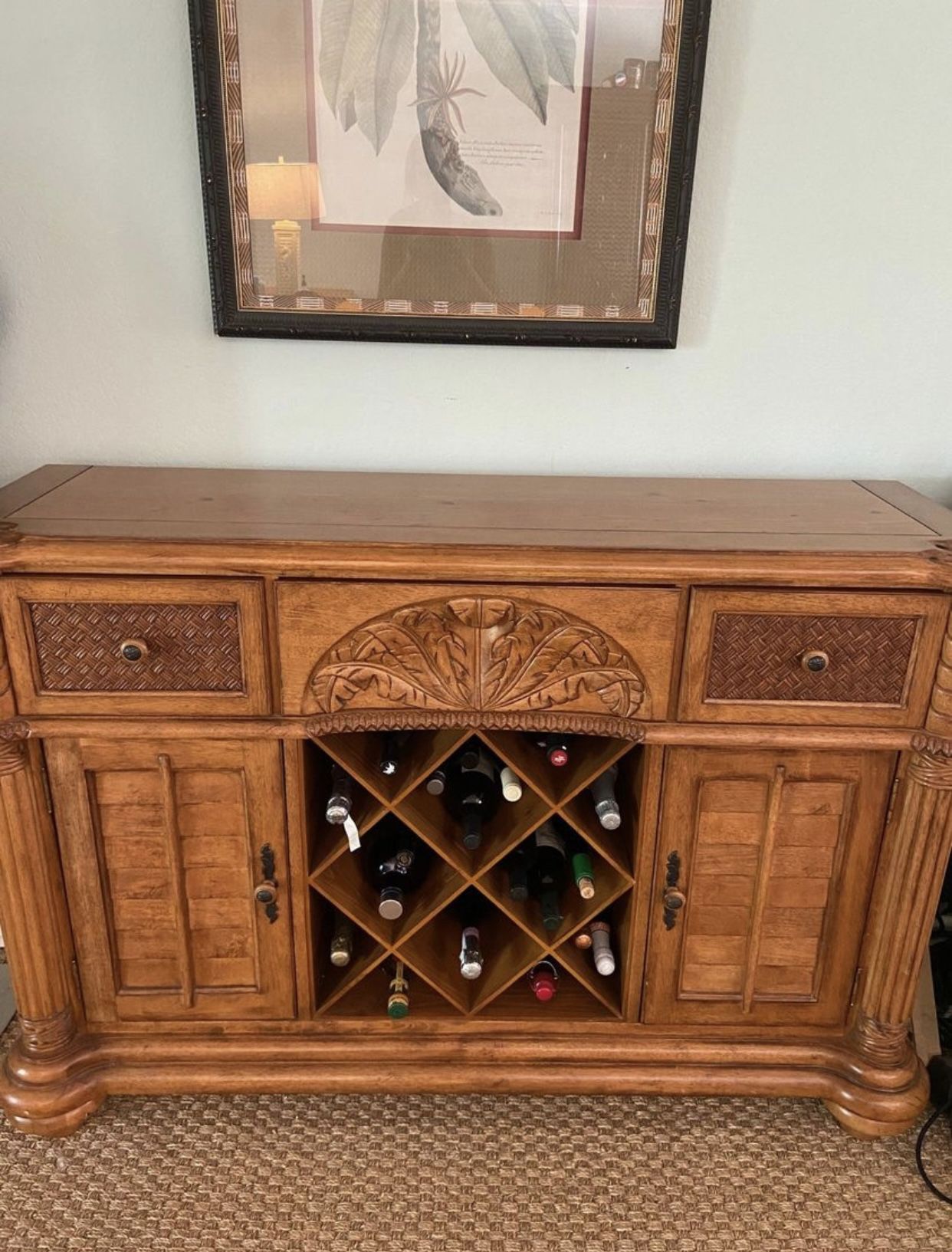 Buffet Table Tommy Bahama Style