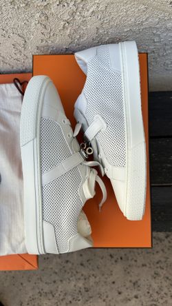 Hermès Day Perforated Leather Sneakers EU 40.5 / Men's US 7.5 - New