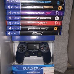 PS4 Games And PS4 Controller 