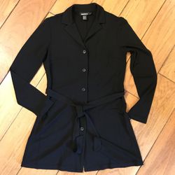 DKNY Button front Belted Tunic Petite S