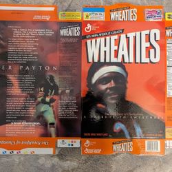 2000 Walter Payton Unassembled F/S Wheaties Box Tribute 25.5x17.5" 

