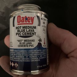 Blue Lava PVC Glue. 