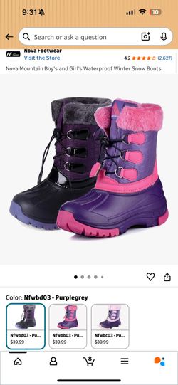 Snow Boots 9c