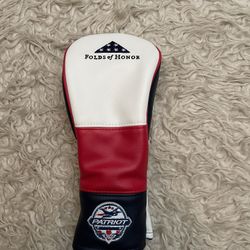Prg America golf Folds of Honor Patriot hybrid headcover. Red / White / Blue