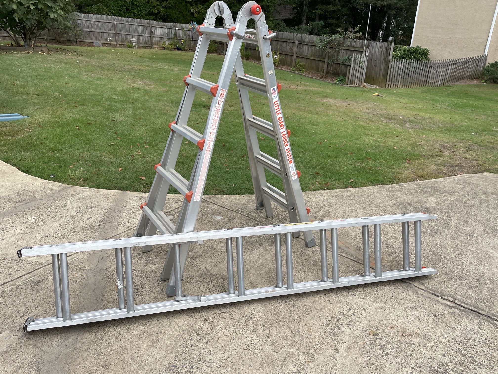 Little Giant 10103 M22 and Keller 3116 ladders