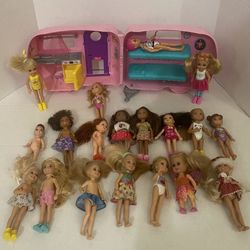 Barbie Chelsea Camper And Dolls