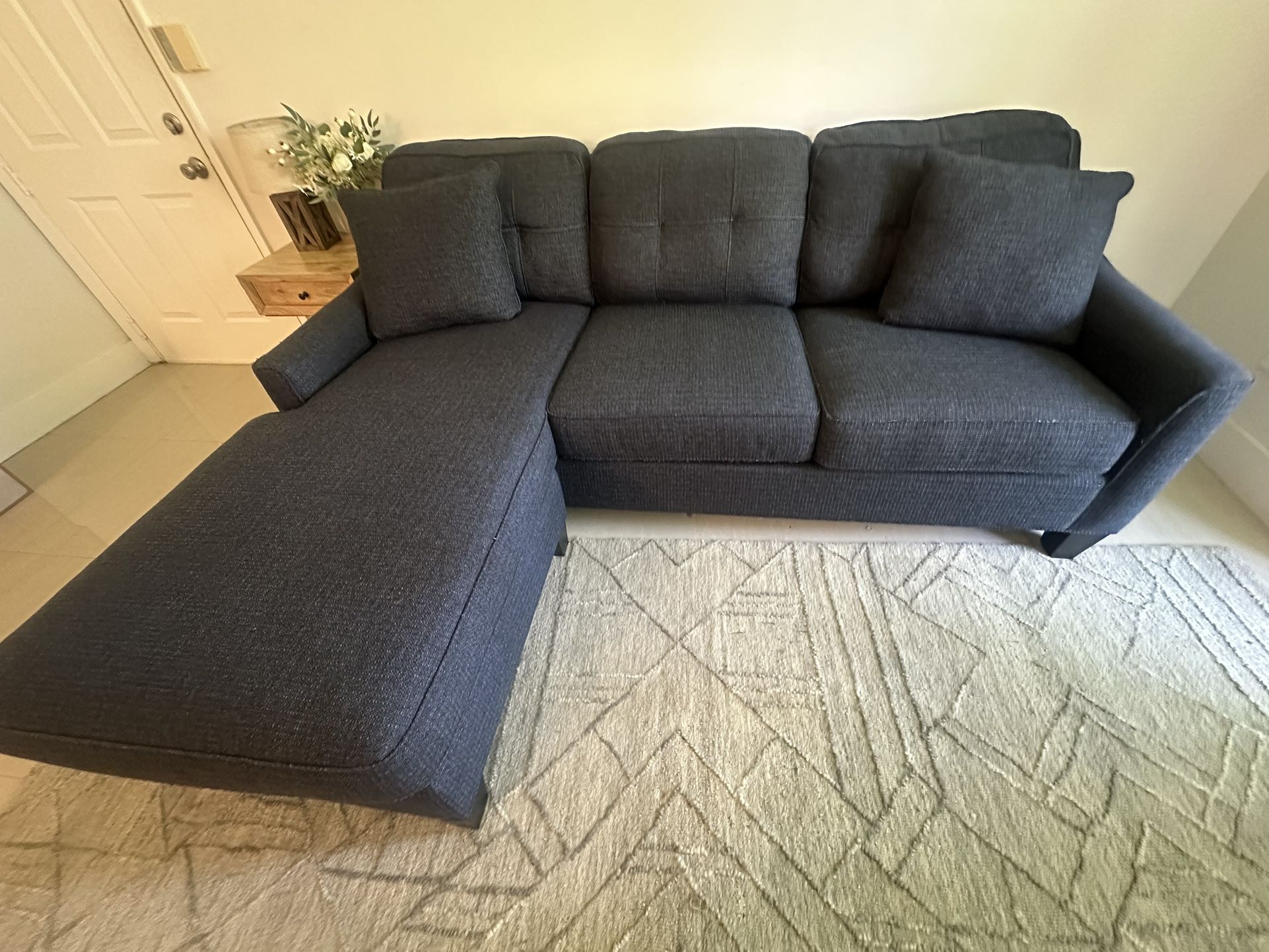Navy Blue Sectional Sleeper Couch