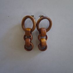 Custom Made Wooden Earrings 