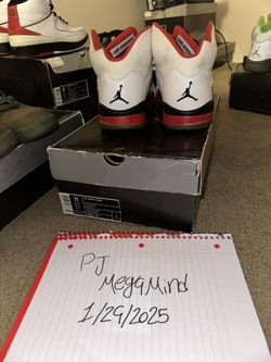 Fire Red 5s 