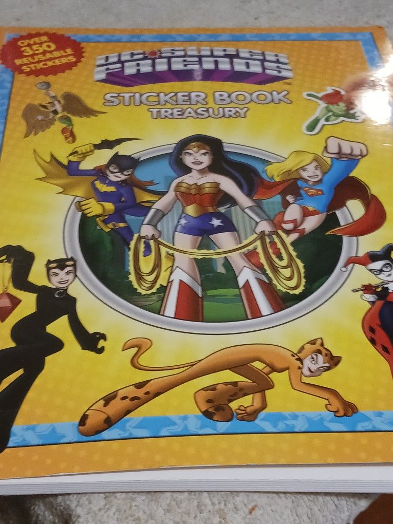 BRAND NEW DC COMICS STICKER BOOK WITH ALOT OF STICKERS