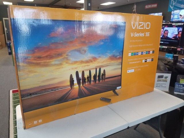 VIZIO 55 INCH UHD TV'S MANY AVAILABLE DOLBY VISION BLUETOOTH W/WARRANTY - PAYMENT OPTIONS
