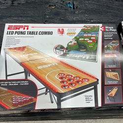 ESPN Led Pong Table Combo