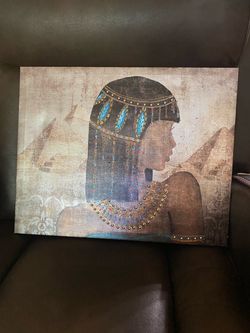 Canvas of Egyptian queen