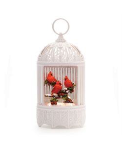 Bird Cage Musical Snow Globe