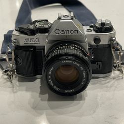 Canon AE-1 Program Black / Lens FD 50mm f/1.4 Excellent+5 SLR From Japan 