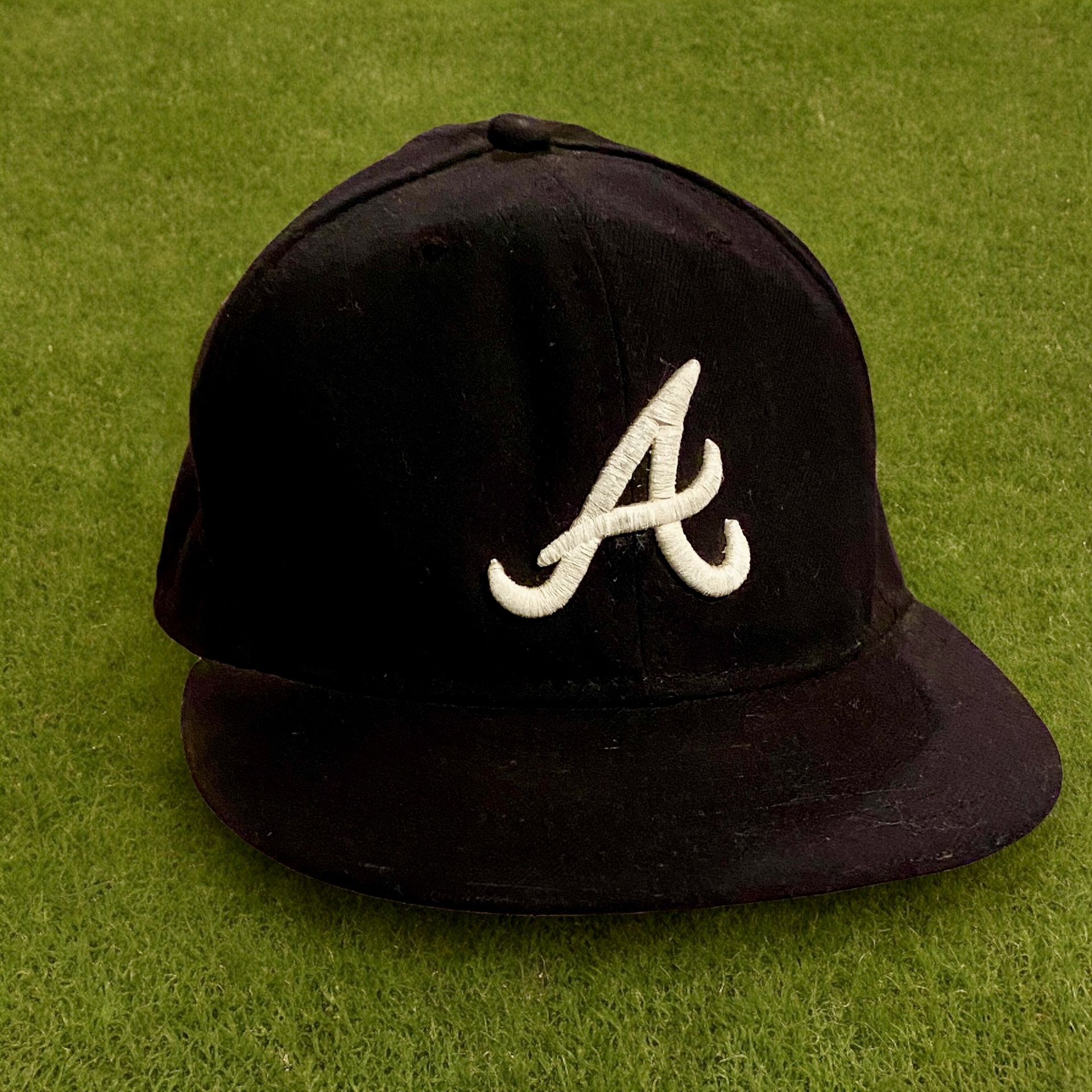 Baseball Cap Atlanta Braves Road New Era Navy 7 1/2 59Fifty Hat MLB Cap