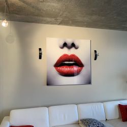 Beautiful Acrylic “Lips” Art Piece 