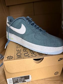 Nike Air Force 1 Low '07 'Recycled Canvas Pack - Ozone Blue'  12.5