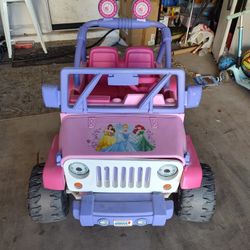 Power Wheels Disney Princess Kids Jeep 