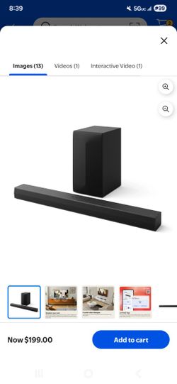 LG subwoofer and soundbar speaker