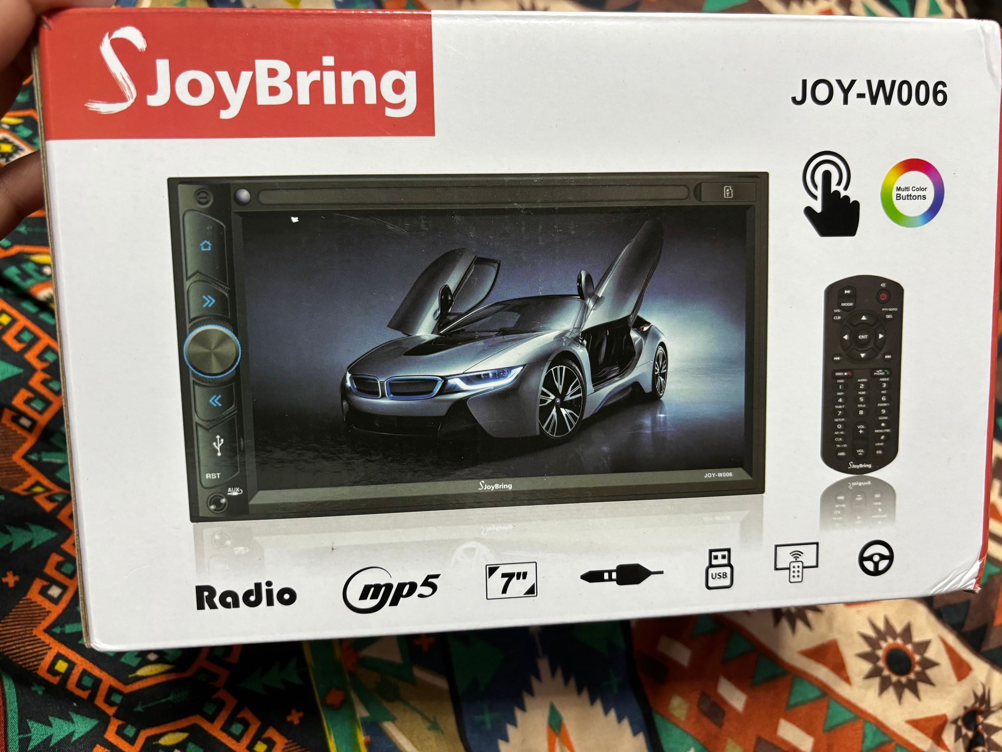 JOY-W006 - Double Din Car Stereo with Wireless Apple Carplay, Android Auto