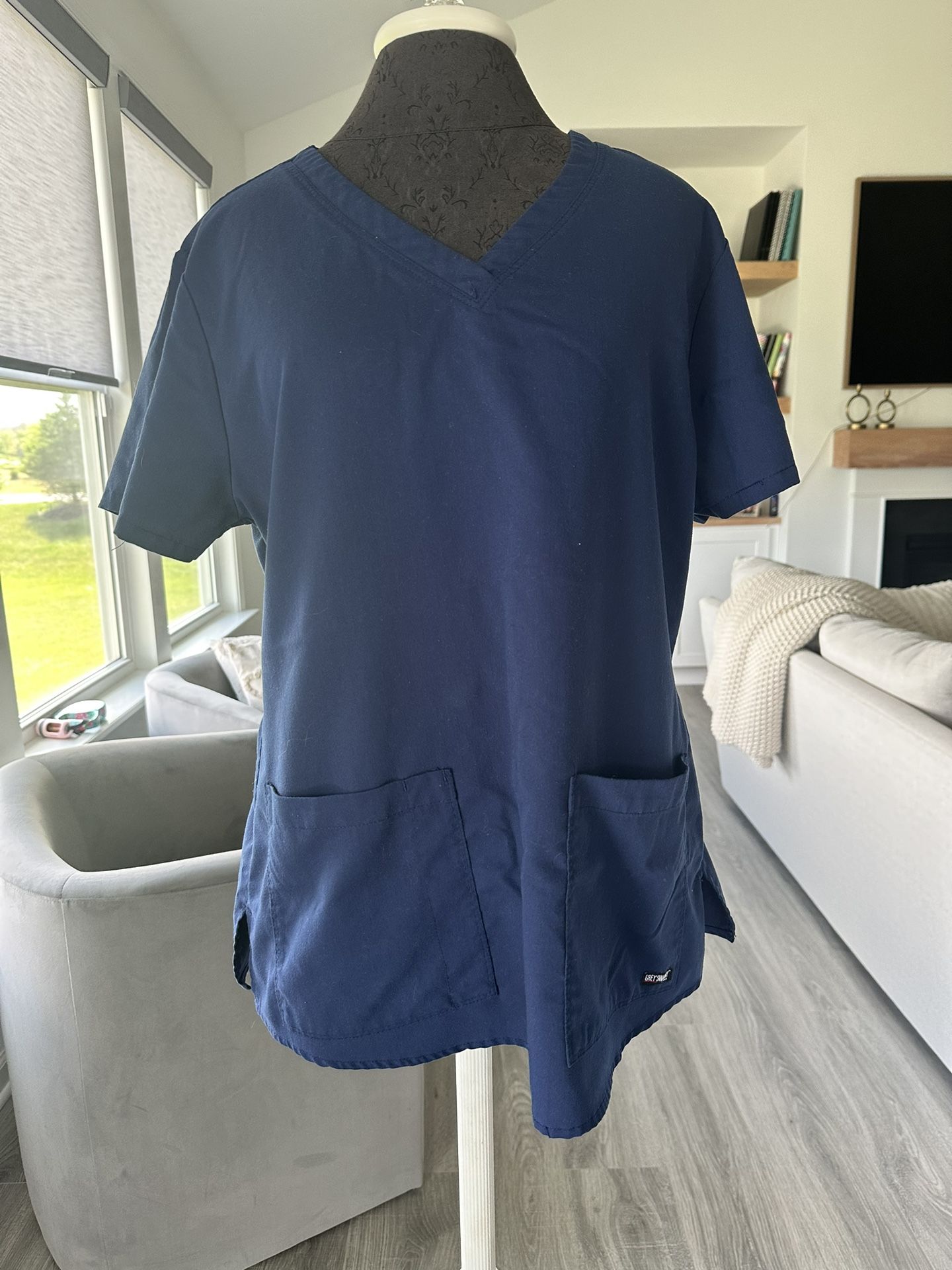 Greys Anatomy Navy Scrub Tops