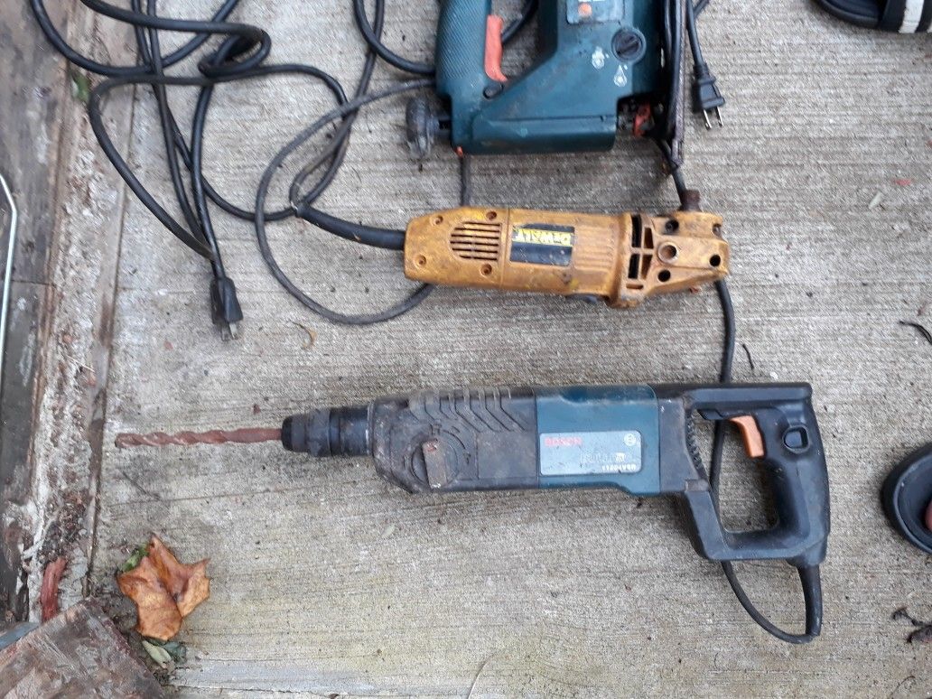 Hammer drill and grinder