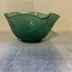 Tiara Spruce Green Sandwich Bowl.