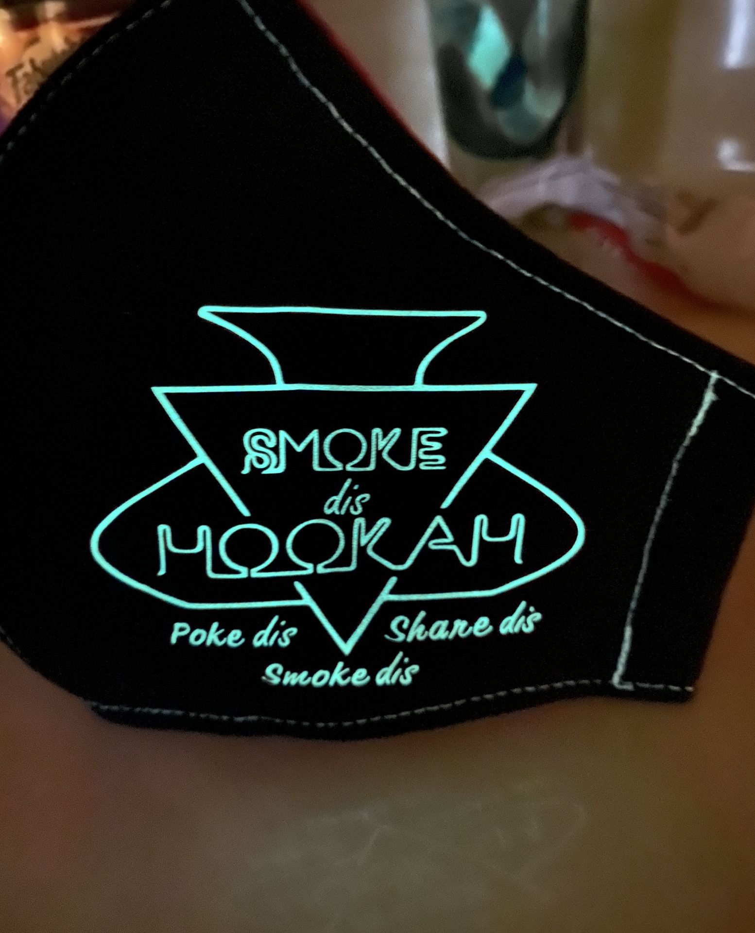 Glow in the dark face mask