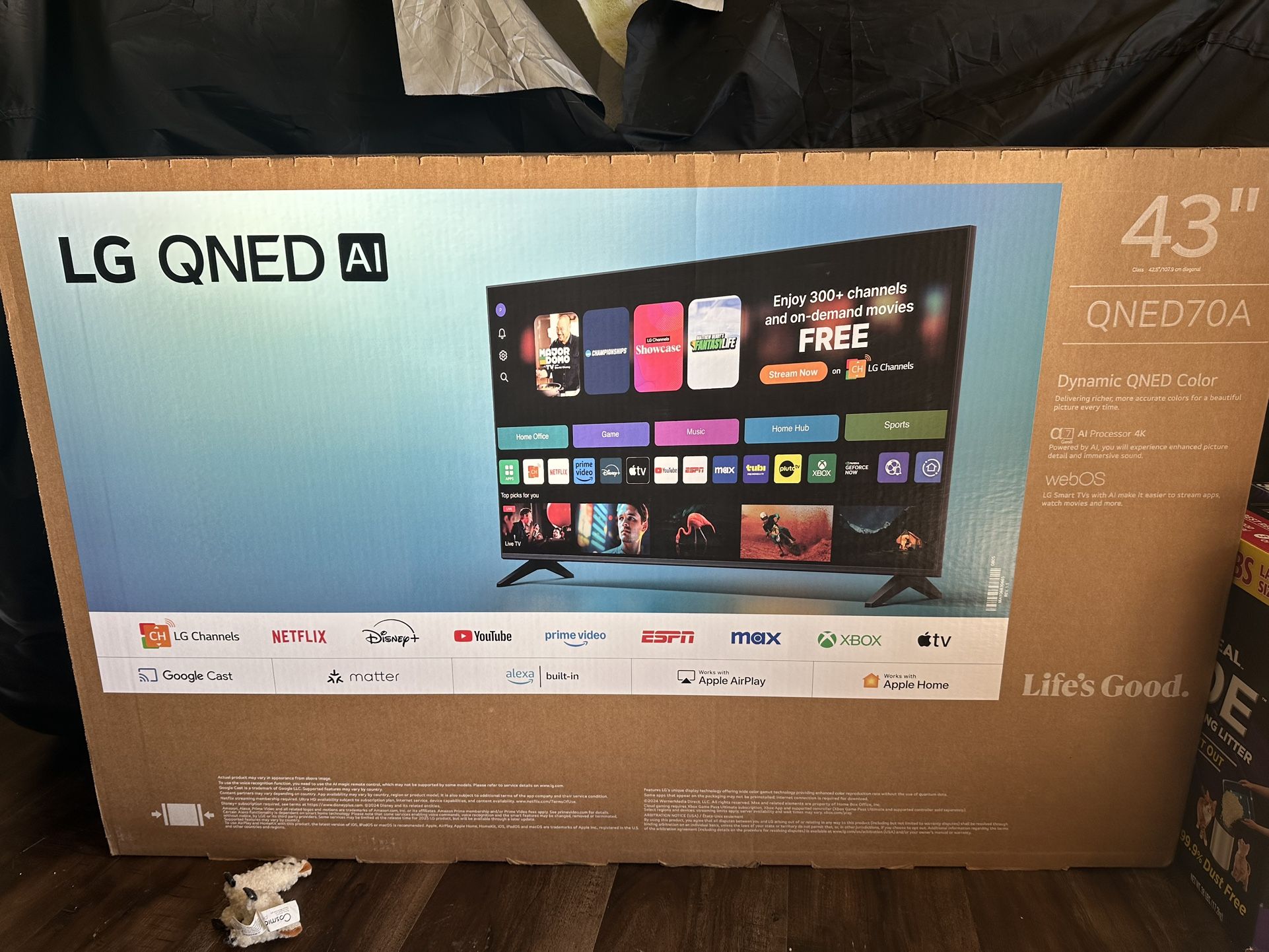 LG 43” Smart Tv 2025