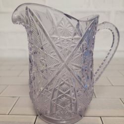 Antique - Purple Glass - Water Pitcher