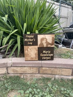 Custom Mothers Day Photo Engraving And 3D Cutout. 