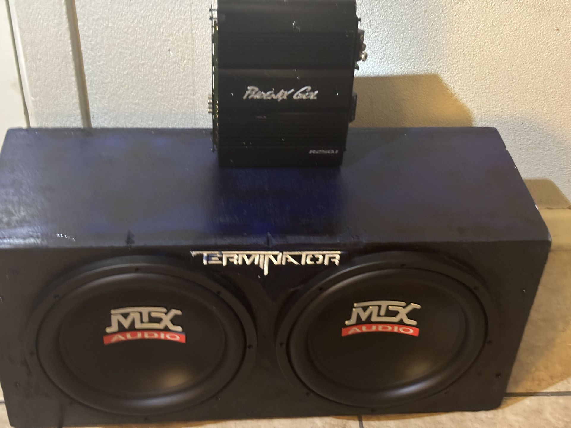 MTX 12inch Speakers Phoenix Gol Amplifier 250watts