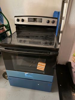 Glass top stove oven