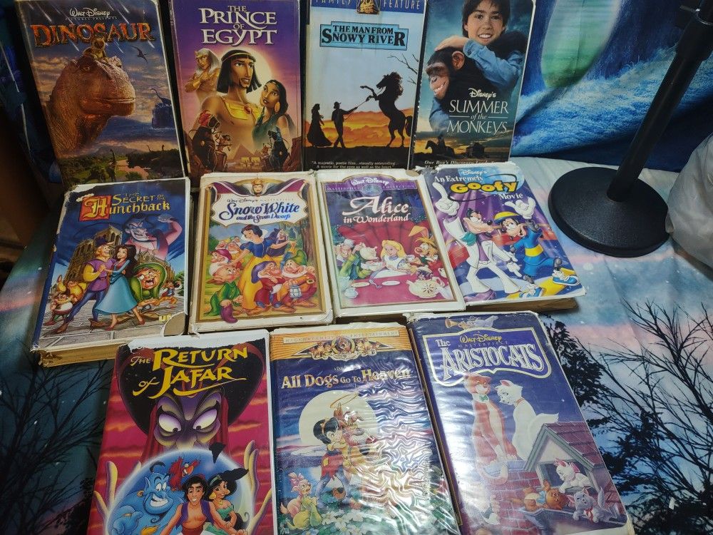 VHS Disney Movies Lot of 11