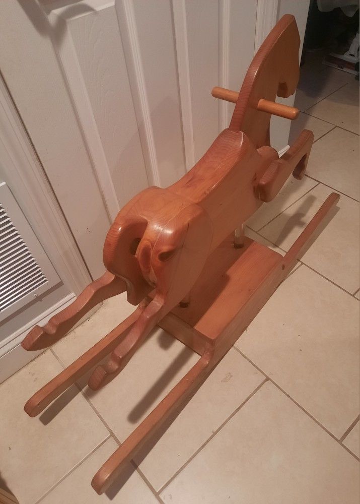 Solid Wood Rocking Horse 