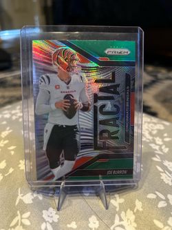 2025 Joe Burrow Green Refractor Fractal Prizm Football Card🔥