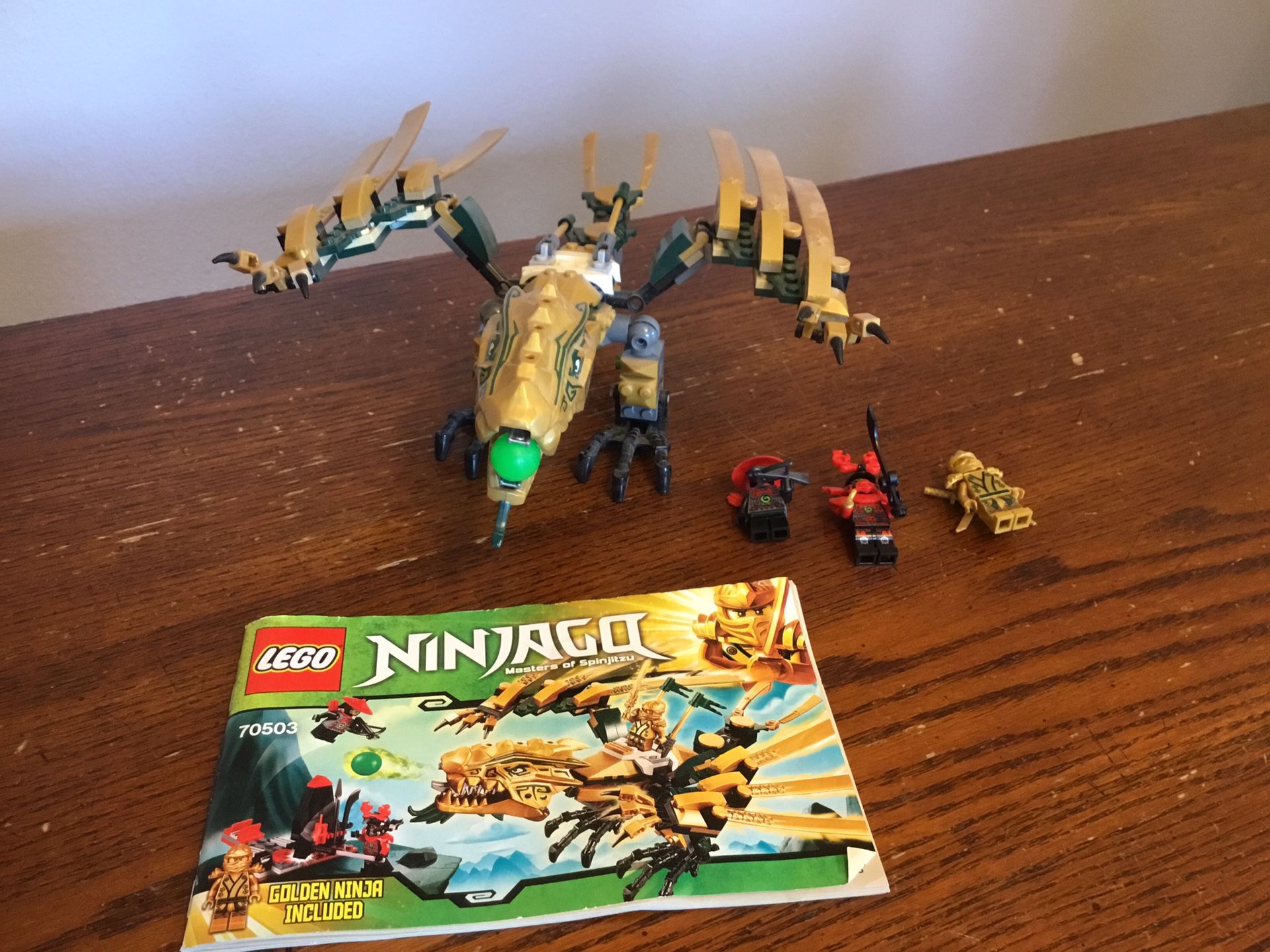 LEGO ninjago gold dragon set