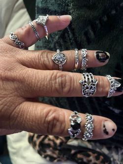Rings $2 each bag ones small ones $1